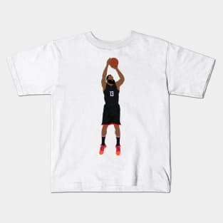 James Harden in Black Hou Rockets Uni Kids T-Shirt